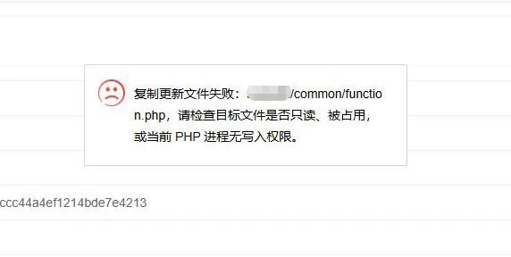 复制更新文件失败